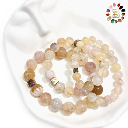 Flower Agate Bracelets