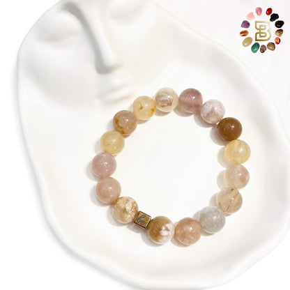 Flower Agate Bracelets