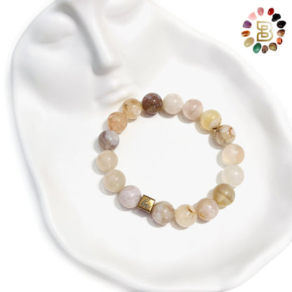 Flower Agate Bracelets