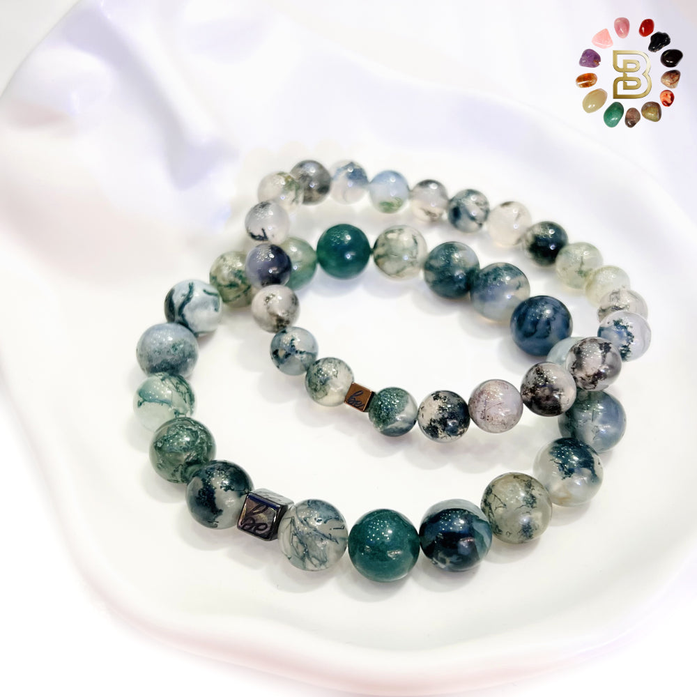 Moss Agate Bracelets